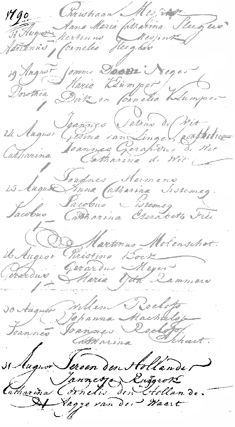 17900831 dp akte RK-Posthoorn A'dam Catharina dv J d Hollander - J Ruigrok